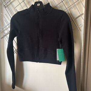 Forever 21 Black Active Jacket - Zip Front